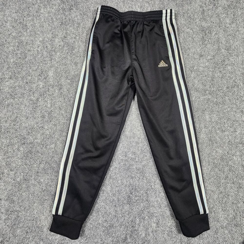 Adidas Black and Silver Joggers-tracksuits
